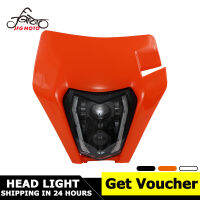 JFG MOTO รถจักรยานยนต์ Universal LED ไฟหน้าไฟหน้าสำหรับ SX XC EXC EXCF หกวัน MX Enduro Dirt Bike