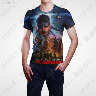 2023 New Game Metal Gear Solid t Shirt Mgs Print Men Women Short Sleeve Tshirt Anime Fashion Tops Tee Unisex