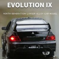 แบบจำลอง1:32 Mitsubishi Lancer Evolution IX 9 Paduan Mobil Balap Diecast Logasi Mainan Kendaraan โมเดล Mobil Koleksi Hadiah Anak-Anak