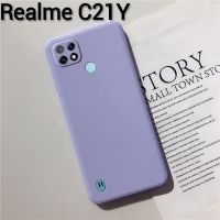 Realme C21Y(พร้อมส่งในไทย)เคสTPU​นิ่ม​สีพาสเทลคลุมกล้องRealme C21Y