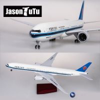 JASON TUTU 47cm China Southern Airlines Boeing b777 Plane Aircraft Model Diecast Resin 1:150 Scale with Light &amp; Wheel Airplane