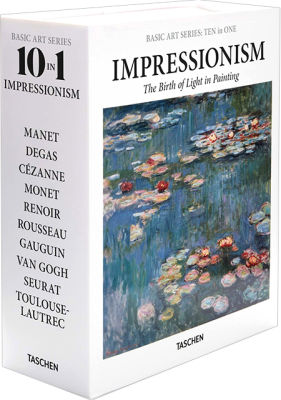The original English Basic Art Series: Impressionism 10 in 1 Taschen produced the collection of Impressionist masters art, sesander Gago, Manet Monet Reno, Van Gogh Rousseaus album