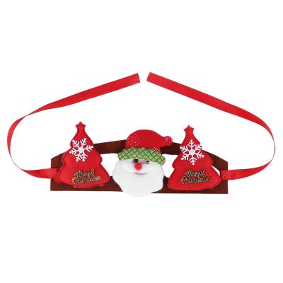 Pet Santa Claus Headband Holiday Christmas Costume Dog Cat Hair Accessories