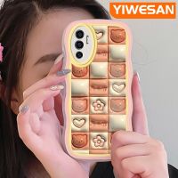 YIWESAN เคสสำหรับ VIVO V23E 4G V23E 5G V23 5G S12 5G เคส Y75การ์ตูน3D ลายหมีดั้งเดิมขอบเคสโทรศัพท์แบบใสกันกระแทกป้องกันเลนส์กล้องซิลิโคนสีสันสดใสเคสนิ่มโปร่งใส