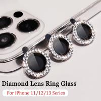 Diamond Camera Lens Glass For iPhone 11 12 13 14 Pro max Metal Camera Lens Protector Cover For iPhone 14 13 pro 14pro Lens Case  Screen Protectors