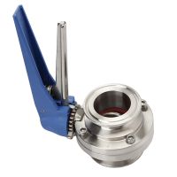 3/4" 1" 1-1/2" 2" SS304 Stainless Steel Sanitary 1.5" 2" Tri Clamp Butterfly Valve Squeeze Trigger For Homebrew Dairy Product