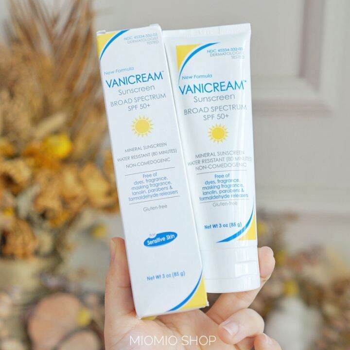 12 Zinc Oxide Vanicream Pure Physical Broad Spectrum Sunscreen 85g