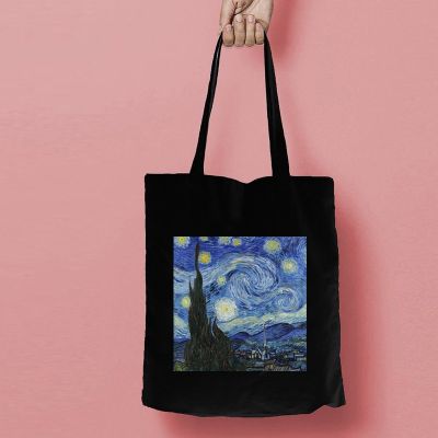 【jw】▪  Van Gogh Shopping Shopper Reusable Recycle Cotton String Fashion 2021 Products Classic