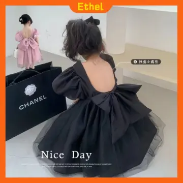 Pink Gold Black Baby Toddler Girls Party Dress Elegant Wedding Ball Bi –  Gifthie
