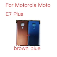 สำหรับ Motorola Moto E7บวก E7plus ด้านหลังฝาครอบแบตเตอรี่ด้านหลังครอบคลุมกรณีที่อยู่อาศัยซ่อมแซม