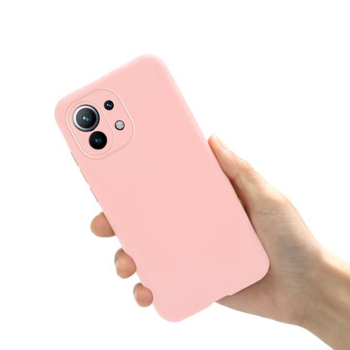 xiaomi-mi-11-lite-4g-mi-11-lite-5g-2021ปลอกธรรมดา-jelly-candy-matte-ซิลิโคนนุ่มซิลิโคน-tpu-กรณี