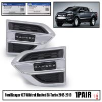 * ของแท้ * ครอบแก้มข้าง ครอบข้างแก้ม รุ่น ฟอร์ด เรนเจอร์ FORD RANGER ปี 2015 - 2019 สีโครเมี่ยม 1 คู่