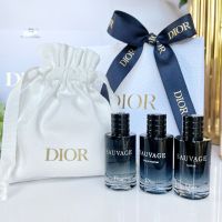 เซ็ทน้ำหอม Dior Sauvage Mini + ถุงผ้า + ถุงริบบิ้น (4 Items)