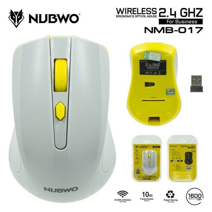 bestseller-อุปกรณ์คอม-ram-เก็บหน้าแอพ-คืน-10-สูงสุด-500-nubwo-เมาส์-wireless-ไร้เสียงรบกวน-รุ่น-nmb-017-wireless-mouse-ประกัน-1-ปี-อุปกรณ์ต่อพ่วง-ไอทีครบวงจร