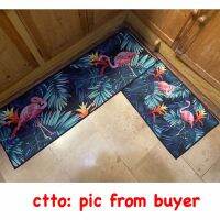 2 in 1 Long kitchen Floor mat Printed   Anti-slip  Home Kitchen Bathroom Bedroom Rug Mat