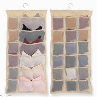 【lz】﹊☸  Double-Sided Underwear Organizador Bra Mesh Armazenamento Armário Lavável Porta Pendurado Saco Roupas Novas Meias Short Divisor Box 1Pc