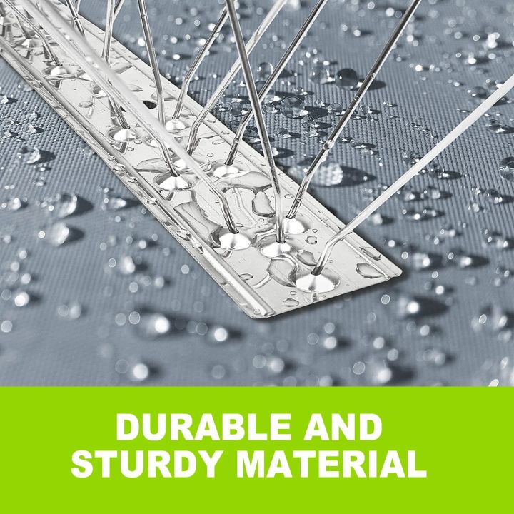 หนามกันนกพิราบ-ไล่นก-ป้องกันนก-กันนกพิราบ-อุปกรณ์ไล่นก-ตาข่ายดักนก-bird-spikes-สแตนเลส-สำหรับ-บ้าน-คอนโด-อาคาร-ทนทาน-ใช้งานง่าย-หนามไล่นก