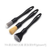 hot【DT】✾✜☾  3PCS Car Detailing Set Super Soft Interior Detail With Synthetic Bristles Dash Accessories