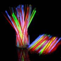 【CW】 100PCS 7 Color Stick Safe Necklace Fluorescent for Event Festive Supplies Concert