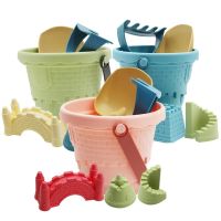6Pcs/Set Beach Sensory Bucket Toys Sand Plage Play Toys for Children Parent-Children Interactive Beach Water Play Toys for Kids