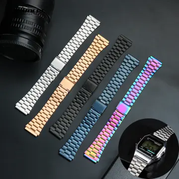18mm Leather Watch Band For Casio AE1200 AE1300 A158 A159 A168 Water-proof  Vintage Strap For