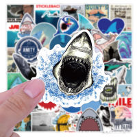 JAWS shark จอว์ส movie classic vintage 50แผ่น กันน้ำ สติ๊กเกอร์ STICKER กระโปรงหลังรถ โทรศัพท์มือถือ