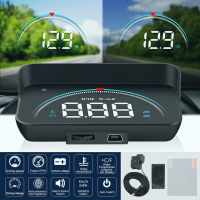 Leambiel จอแสดงผลหน้าจอแสดงผล Led Hud สำหรับรถยนต์ M8,ระบบแจ้งเตือนความเร็ว Obd2ติดตั้งเกินขีด【fast】