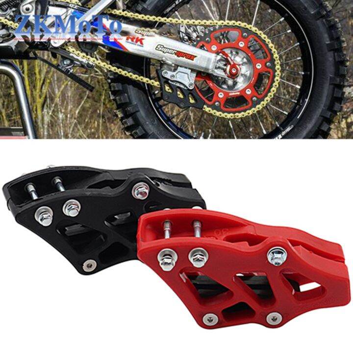 คู่มือโซ่พลาสติกรถจักรยานยนต์สีแดงสำหรับฮอนด้า-crf250r-crf450r-crf250x-crf450x-crf-250r-450r-250x-450x-cr125r-cr250r-สากล