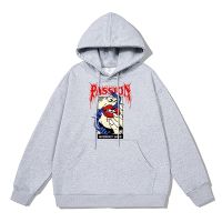 Passion Street Hoodie Men Cotton Thicken Sweatshirt Personality Fashion Clothing Winter Pullover Oversized Hooded Male Size XS-4XL