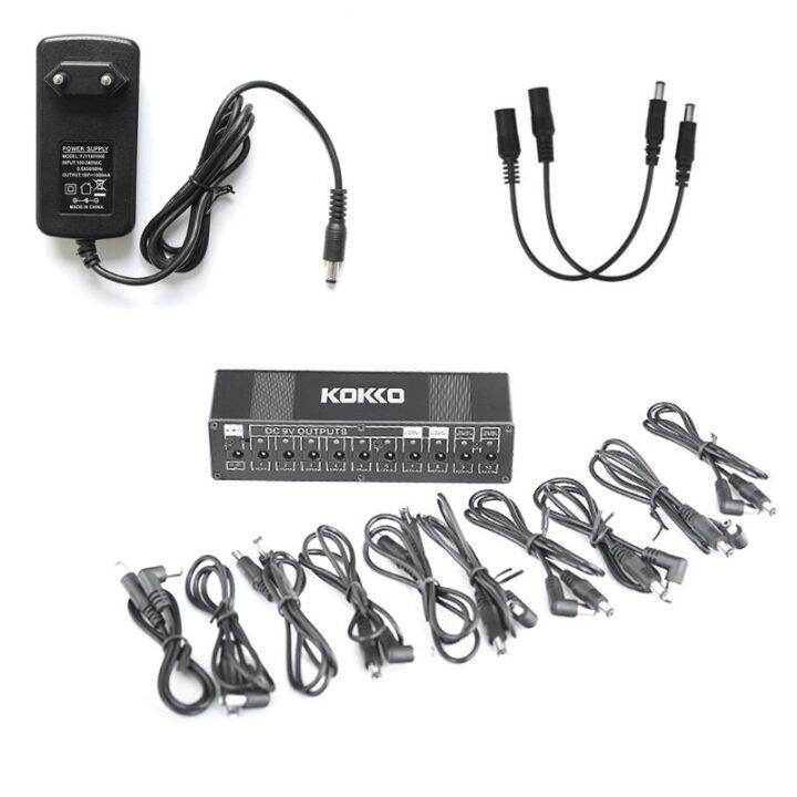 Guitar Effect Pedals Board Power Supply 10 DC Isolated Outputs For 9V