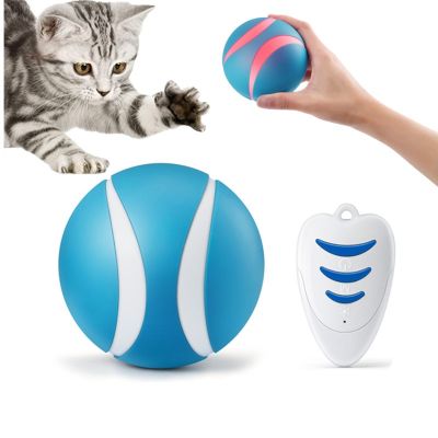 ของเล่นแมวหมาอิเล็กทรอนิกส์อัจฉริยะชาร์จได้100% อัตโนมัติและอินเตอร์แอคทีฟลูกหมุนกันน้ำ LED ของเล่นสุนัขผลิตภัณฑ์แมว Yy. ร้านค้า