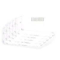 Clear Floating Sneaker Shelves (Wall Mounted) for Displaying Shoes (Set of 5)