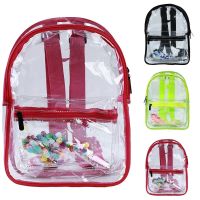 Transparent PVC Bag Waterproof Backpack Swimming Shoulder Bag Outdoor Travel Bag