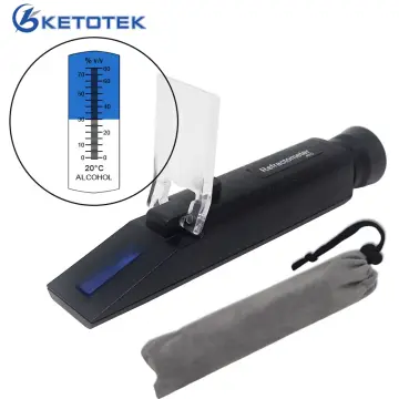 Alcohol Handheld Refractometer 0-80% Liquor Meter Measure Tool