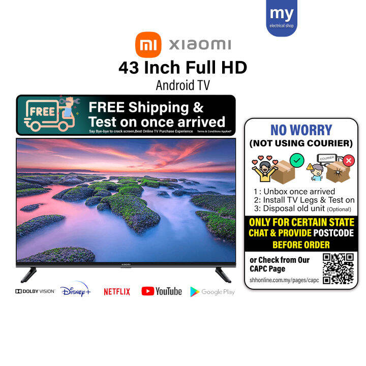 Xiaomi 43 Inch Full HD Android TV A2 Mi TV L43M7-ESEA | Lazada