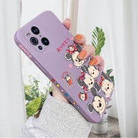 Case4you สำหรับออปโป้ไฟนด์ X3ค้นหา X3โปรการ์ตูนน่ารักลายขอบซิลิโคนแบบเต็มกรอบป้องกันเคสกล้อง