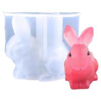 Bunny Silicone Mold Easter Silicone Mold Candle Holders 3D Easter DIY Fun Mousse Pudding Jelly Ice Tray Cheesecake Dessert robust