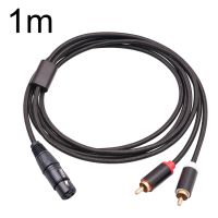 RCA20 XLR ตัวเมีย-ดูเอิ้ล RCA Y-สายเคเบิลแยกเสียง1ม./2ม./3ม.