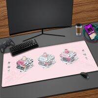 Strawberry Milk Shop Mouse Pad Gaming Accessories Kawaii Mousepad Gabinete Gamer PC Computer Cute Pink Tapis De Souris Desk Mat