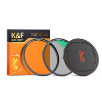 K&amp;F Concept Nano-X Magnetic Suction Type CPL Filter 49mm-82mm Water and Dust Coatings With Magnetic Lens Cap and Adapter Ring-final1