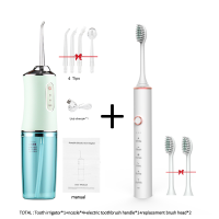 Irrigator ปากและแปรงสีฟันไฟฟ้า Ipx7เปลี่ยนหัวแปรงแบบพกพา Flosser น้ำทันตกรรมที่มี4หัวฉีด Usb ชาร์จ