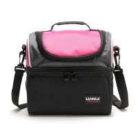 SANNE Double Thick Portable Picnic Lunch Cooler Bag Insulated Thermal Cooler Waterproof Portable Thermal Lunch Bags for Food
