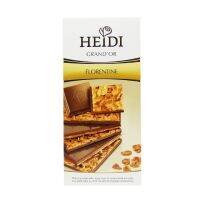 Premium import?( x 1) [ซื้อ1แถม1] HEIDI GRANDOR ช็อคโกแลตนมเข้มข้นและไวท์ช็อคโกแลต ที่ผสมถั่วเต็มเมล็ด เต็มคำ นำเข้าจากโรมาเนีย ขนาด 80g. Florentine