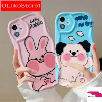 เคสสำหรับ Huawei Nova 11 7i 6se 5T 7se 10 9 8 7Pro Nova Y70 Y71 Y90 P30 P40 P60 Pro Mate 30 40 50 30 Pro การ์ตูนโง่น่ารักหมากระต่ายที่เป็นคลื่นเคสโทรศัพท์มีลายฝาครอบป้องกันเนื้อนิ่ม TPU