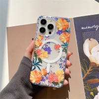 เหมาะสำหรับ15pro เคสตัวดูดแม่เหล็ก Apple 14pro ความสามารถในการซึมผ่านสูงสูงสุด Ins Wind 11สองชั้นพิมพ์ลาย Zyj1872888เคสโทรศัพท์