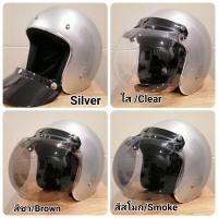 หมวกกัน​น็อควินเทจ ​พร้อม​กระจก​กัน​ลม​ Bogo​ by​ JTM​ RIDERS