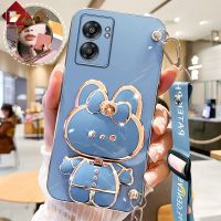 เคส A71 A17K A5S สำหรับ A7 OPPO กรอบหลังเคลือบด้วยซิลิโคนเคลือบเคสมือจับสำหรับโทรศัพท์มือถือ3D น่ารักแนวแฟชั่น A57 A31สายคล้องแบบคาดตัว