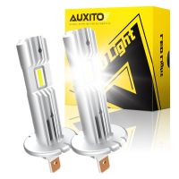 AUXITO 2Pcs H1 LED Bulbs 12000LM 60W 6500K Super White Car Fog Light Day Night Driving Running Light Lamp Bulbs Fanless 12V Bulbs  LEDs  HIDs