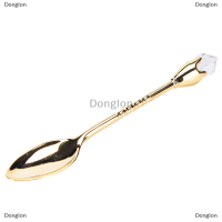 Donglon ช้อนกาแฟหวานใหม่วินเทจตกแต่ง cucharas coleccionables MINI ช้อนขนาดเล็กย้อนยุคช้อนคริสตัลวินเทจ