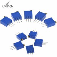 Hot Selling 50Pcs/Lot 3296W Multiturn Trimmer Potentiometer Kit  3296 Variable Resistor 500R 1K 2K 5K 10K 20K 50K 100K 200K 1M For Diy Kit